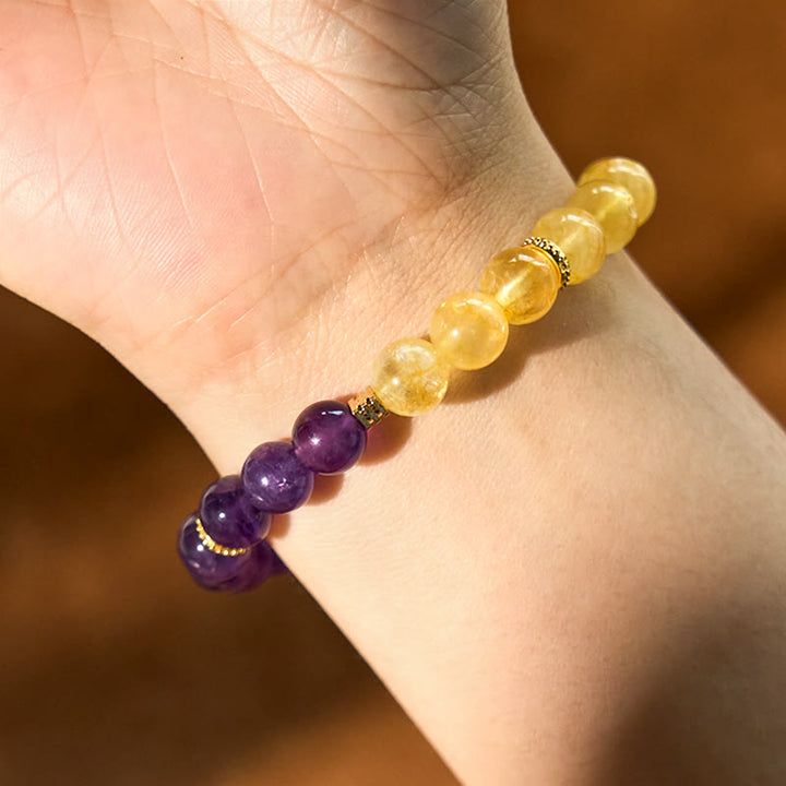 Buddha Stones Citrine Amethyst Pleasure Bracelet - image 6