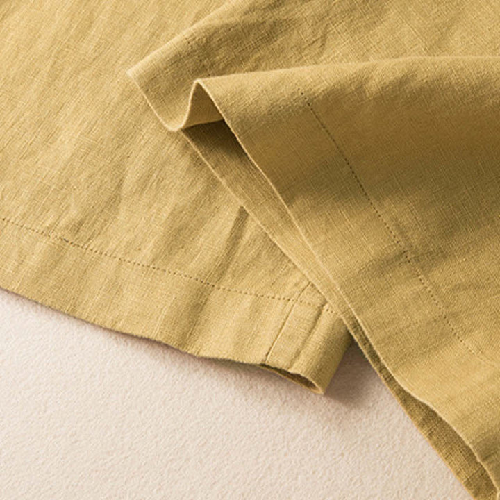 Buddha Stones Casual Solid Color Cotton Linen Women's Wide Leg Pants With Pockets - image 32