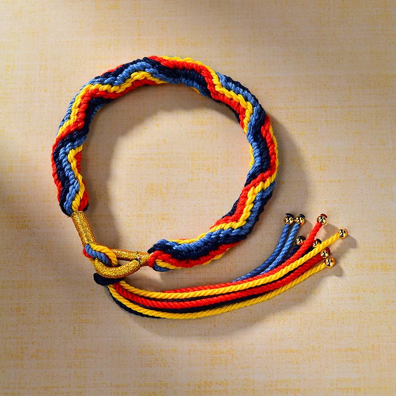 Buddha Stones Tibetan Hand-woven Colored Rope Luck Bracelet - image 3