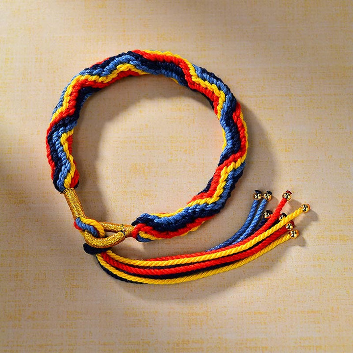Buddha Stones Tibetan Hand-woven Colored Rope Luck Bracelet - image 3