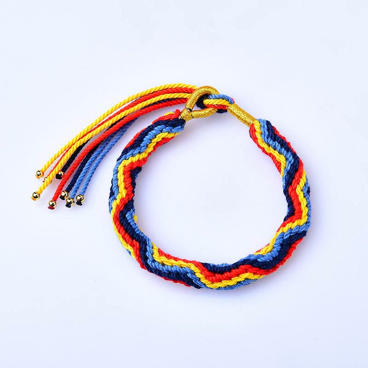 Buddha Stones Tibetan Hand-woven Colored Rope Luck Bracelet - image 4