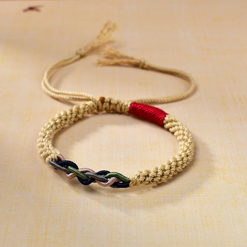 Buddha Stones Tibetan Hand-rubbed Cotton Rope Luck Bracelet - Tibetan Cotton Rope (Wrist Circumference: 13-21cm) - image 0