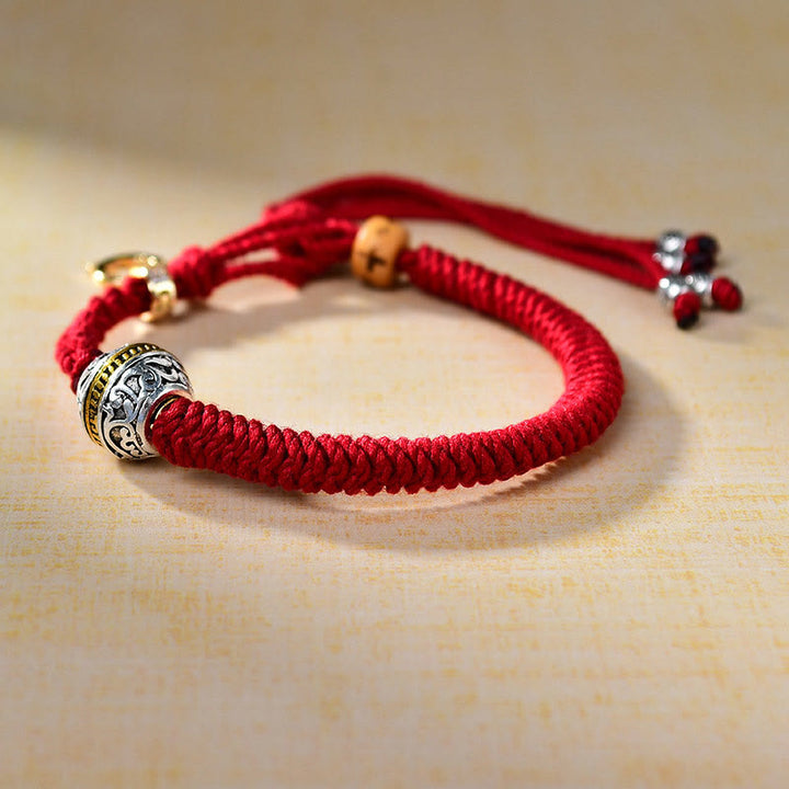 Buddha Stones Tibetan Red Rope Diamond Knot Luck Braided Bracelet - image 3