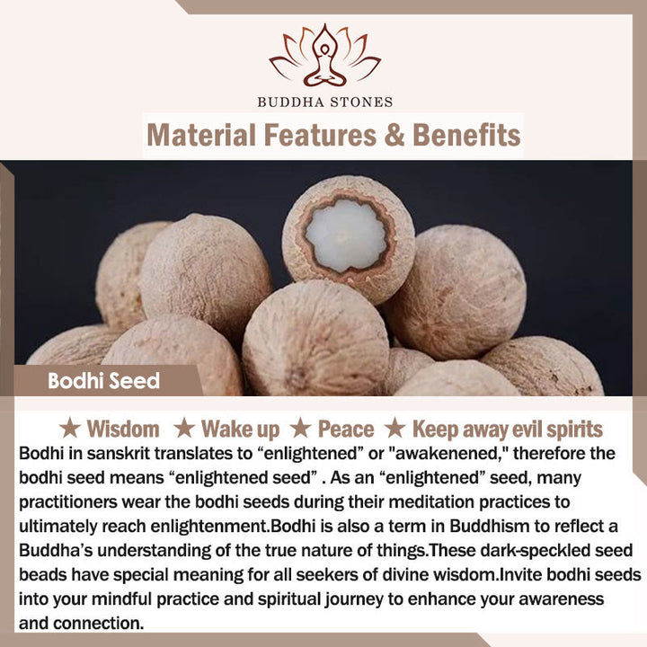 Buddha Stones Bodhi Seed Agate Calm Harmony Brooch - image 4