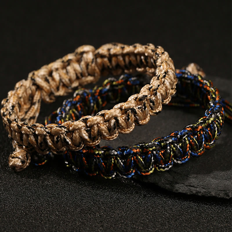 Buddha Stones Handmade Colorful Rope Braided Bracelet - image 12