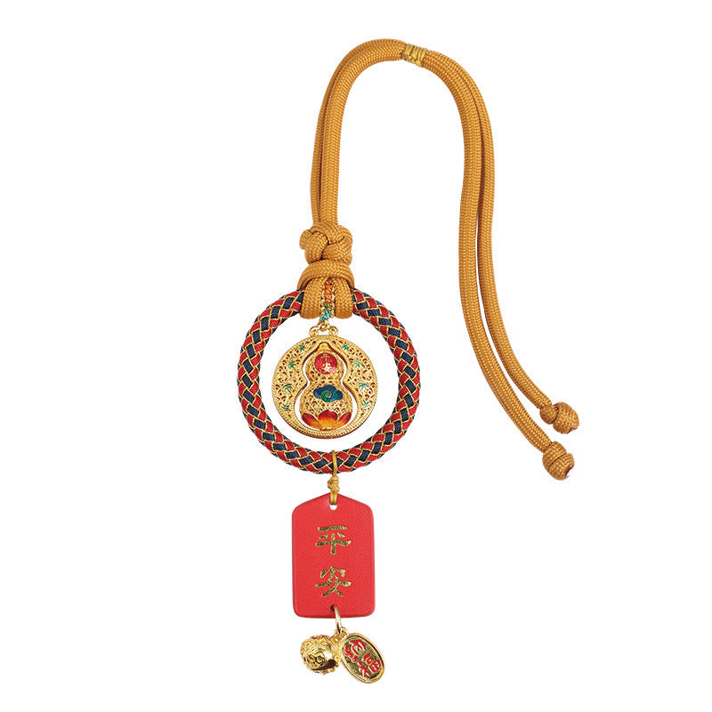 Buddha Stones Gourd Fu Character Safe And Well Fortune Car Hanging Decoration - image 8
