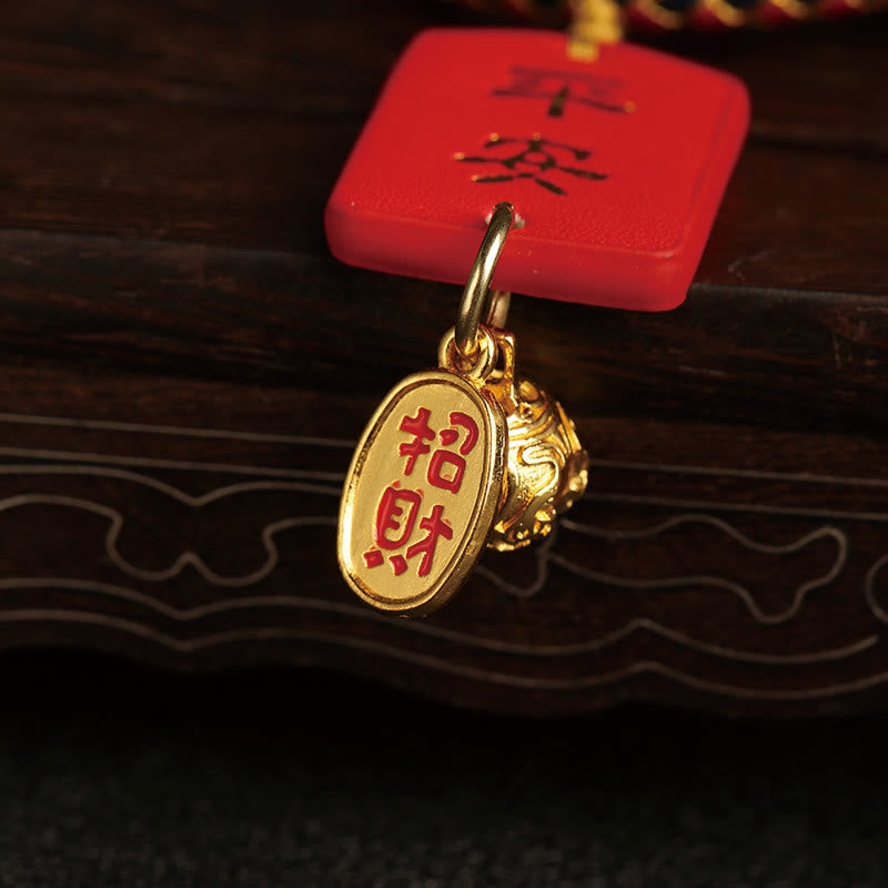 Buddha Stones Gourd Fu Character Safe And Well Fortune Car Hanging Decoration - image 6