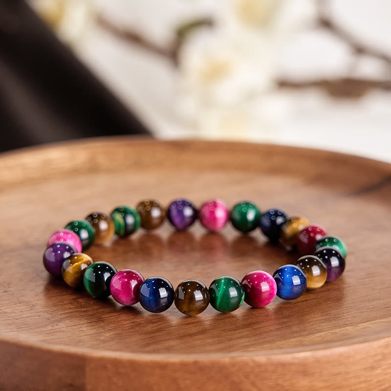 Buddha Stones Tiger Eye Resolve Courage Bracelet - image 1