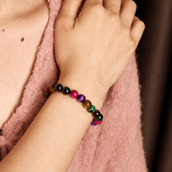 Buddha Stones Tiger Eye Resolve Courage Bracelet - image 2