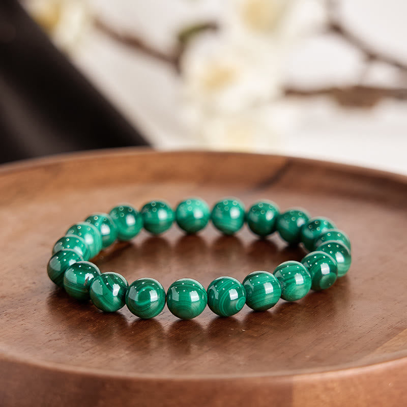 Buddha Stones Natural Malachite Protection Calmness Bracelet - image 1