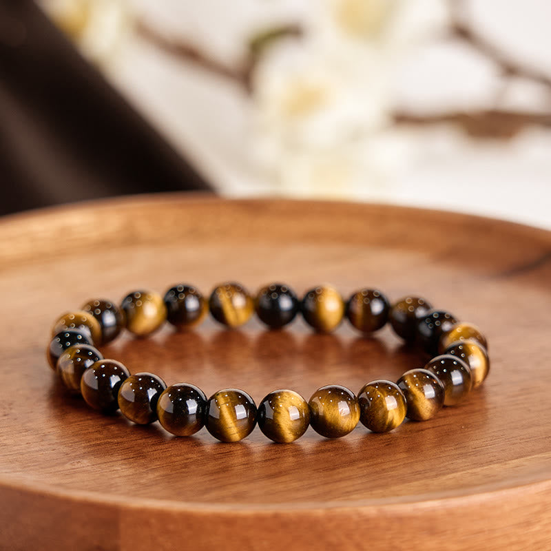 Buddha Stones Tiger Eye Strength Bracelet - image 1