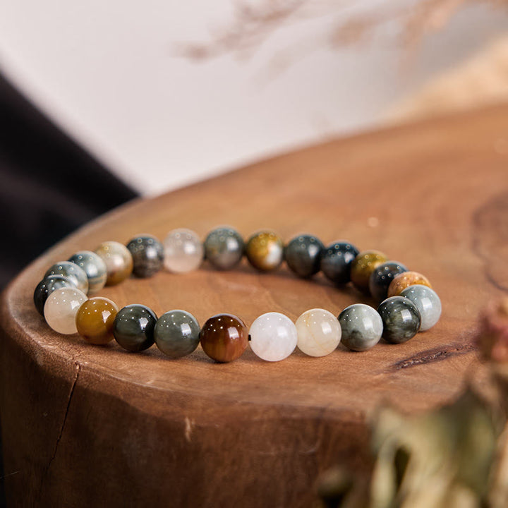 Buddha Stones Natural Eagle's Eye Stone Confidence Positive Bracelet - image 1