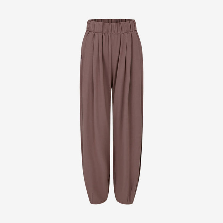 Buddha Stones Casual Plain Breathable Loose Women's Leica Harem Pants With Pockets - image 23