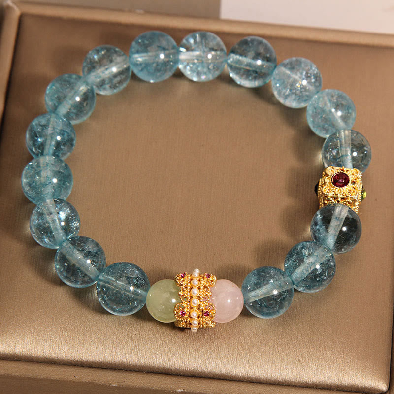 Buddha Stones Natural Kyanite Healing Communication Bracelet - image 1