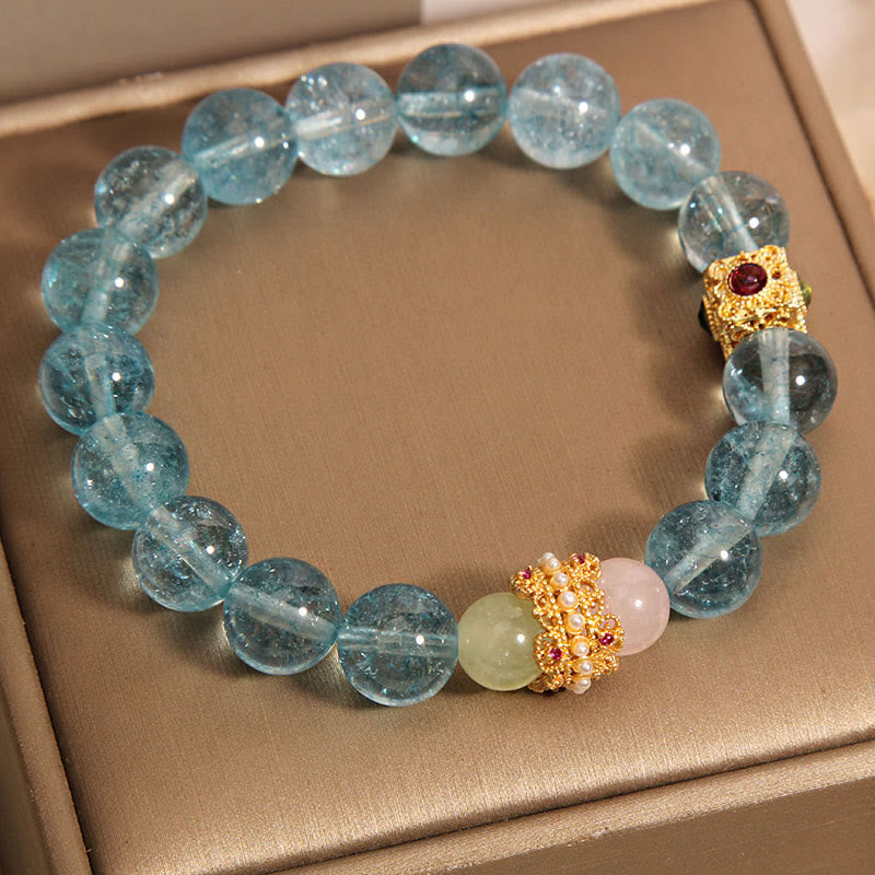 Buddha Stones Natural Kyanite Healing Communication Bracelet - Kyanite(Wrist Circumference: 14-16cm) - image 0