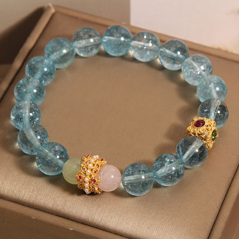 Buddha Stones Natural Kyanite Healing Communication Bracelet - image 3
