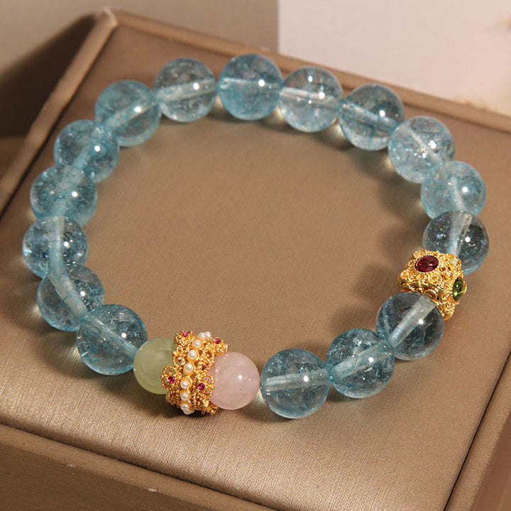 Buddha Stones Natural Kyanite Healing Communication Bracelet - image 3