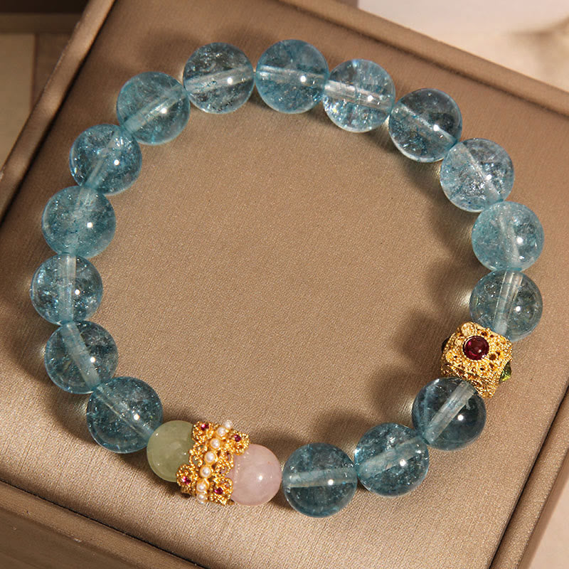 Buddha Stones Natural Kyanite Healing Communication Bracelet - image 5