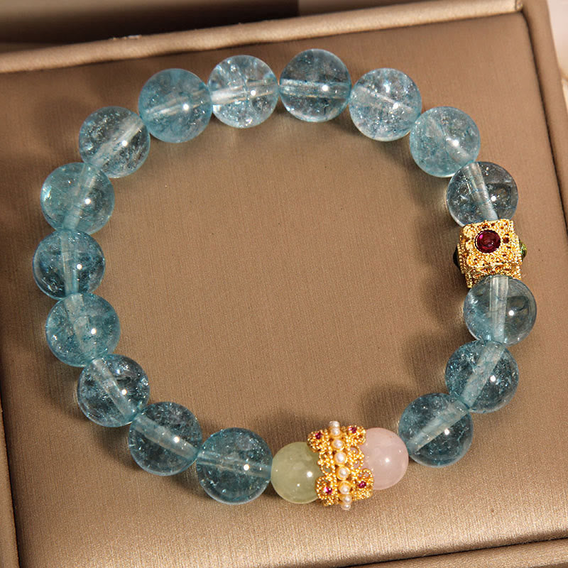 Buddha Stones Natural Kyanite Healing Communication Bracelet - image 4