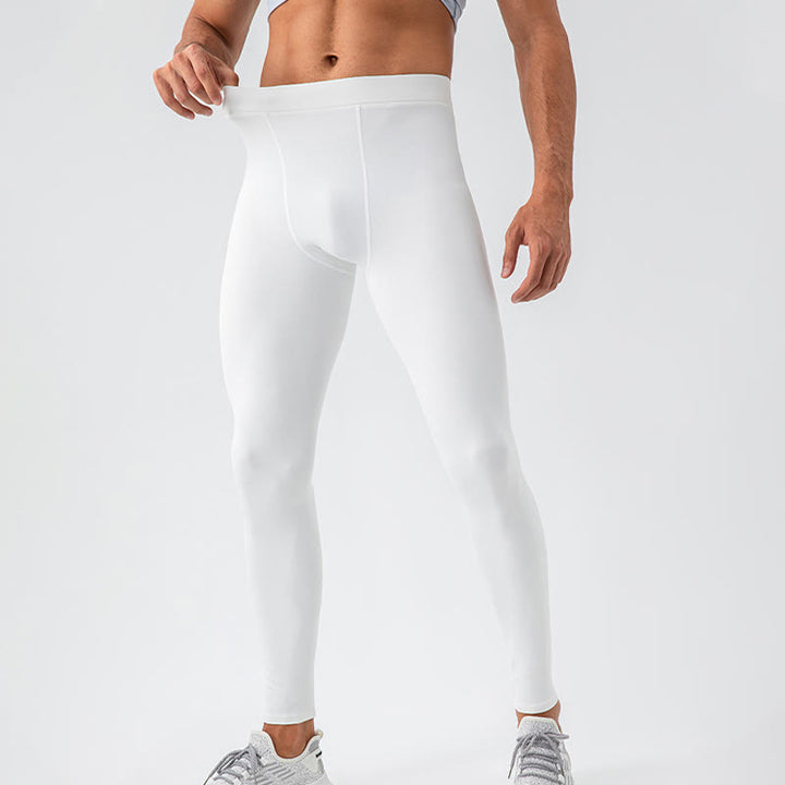 Buddha Stones Plain High Waist Elastic Breathable Sports Men's Leggings Pants - image 10