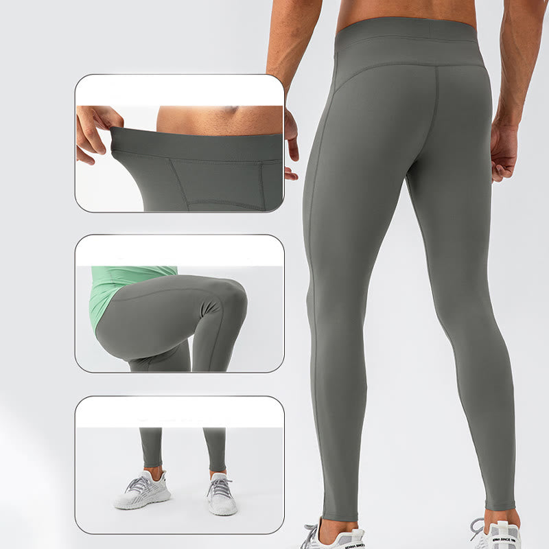 Buddha Stones High Waist Elastic Quick Dry Breathable Gym Sports Men's Leggings Pants - image 4