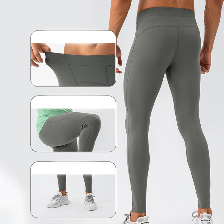 Buddha Stones High Waist Elastic Quick Dry Breathable Gym Sports Men's Leggings Pants - image 4