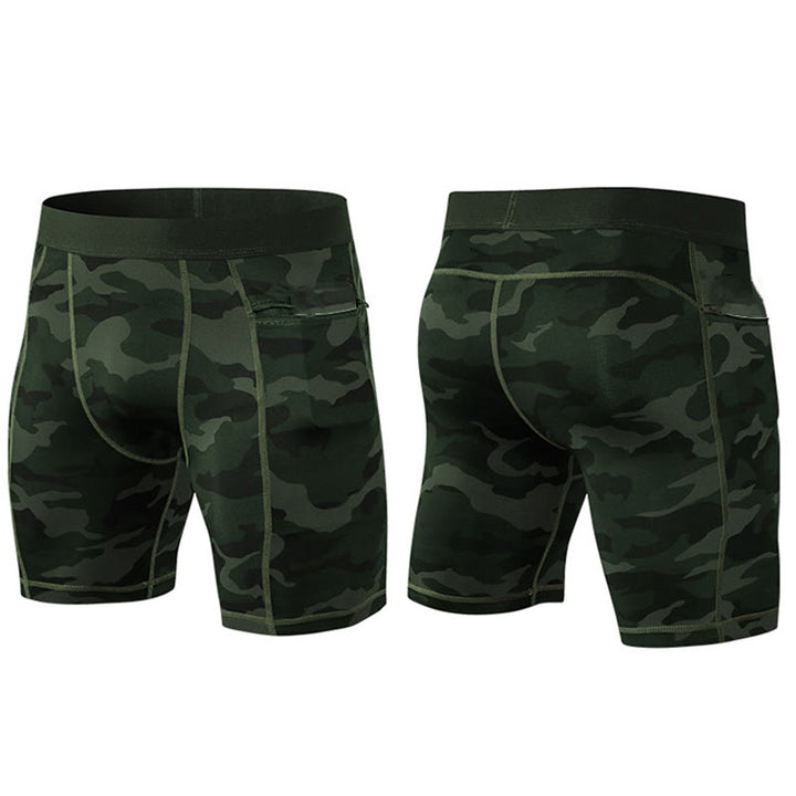 Buddha Stones Men's Tight Stretch High Elasticity Quick Dry Sports Shorts With Zipper Pockets - image 37