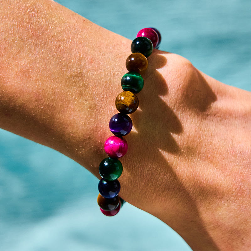 Buddha Stones Tiger Eye Resolve Courage Bracelet - image 2
