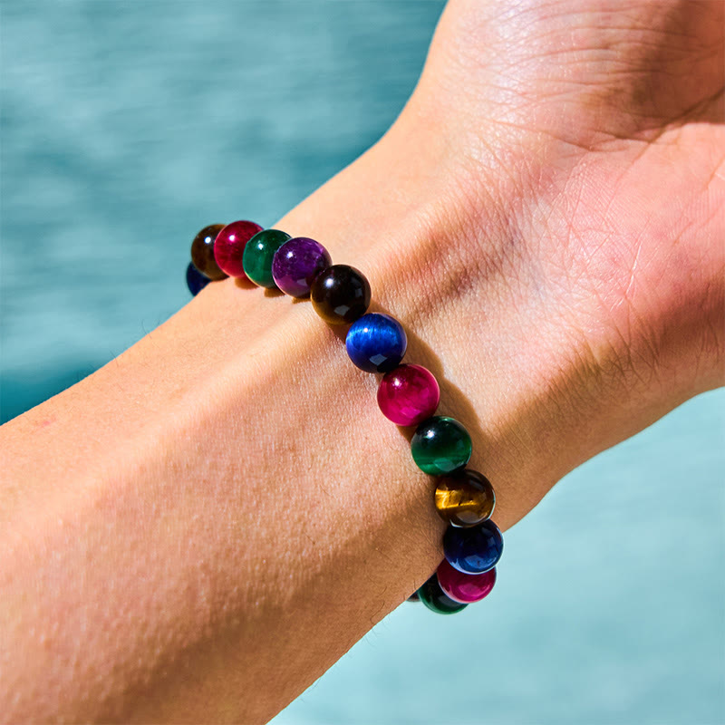 Buddha Stones Tiger Eye Resolve Courage Bracelet - image 1