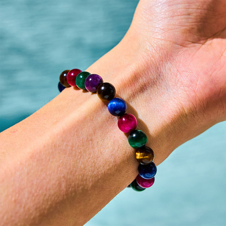 Buddha Stones Tiger Eye Resolve Courage Bracelet - image 1