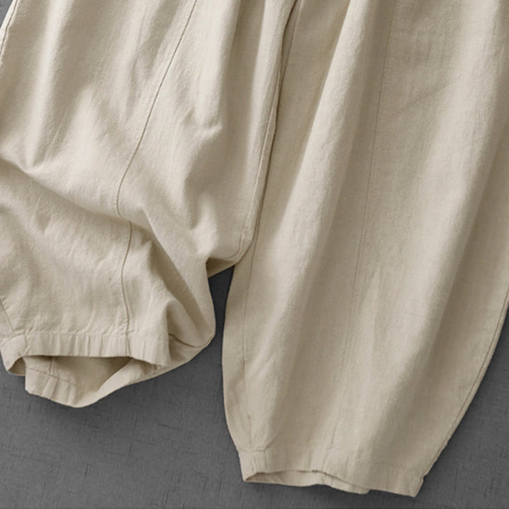 Buddha Stones Casual Plain 7-8 Length Women's Harem Pants With Pockets - image 4