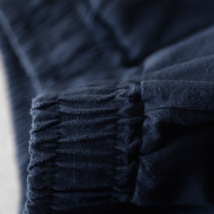 Buddha Stones Casual Plain 7-8 Length Women's Cotton Linen Harem Pants With Pockets - image 22