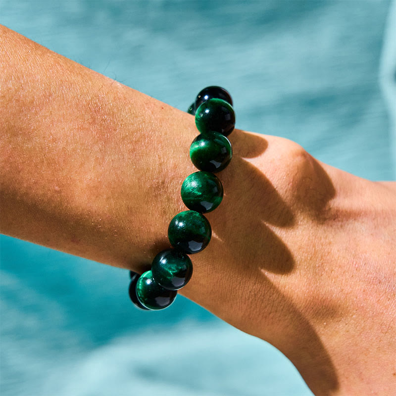 Buddha Stones Tiger Eye Growth Healing Energy Bracelet - image 1