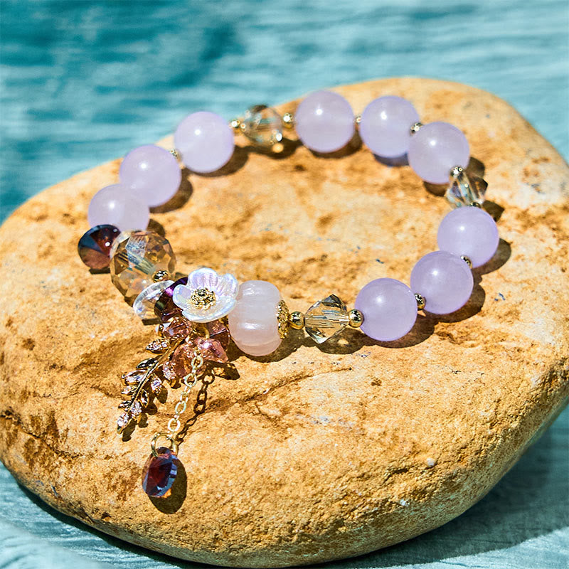 Buddha Stones Blue Crystal Amethyst Sun Stone Green Aventurine Healing Bracelet - image 22