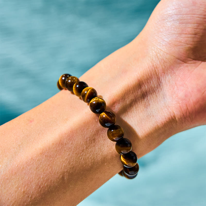 Buddha Stones Tiger Eye Strength Bracelet - image 1