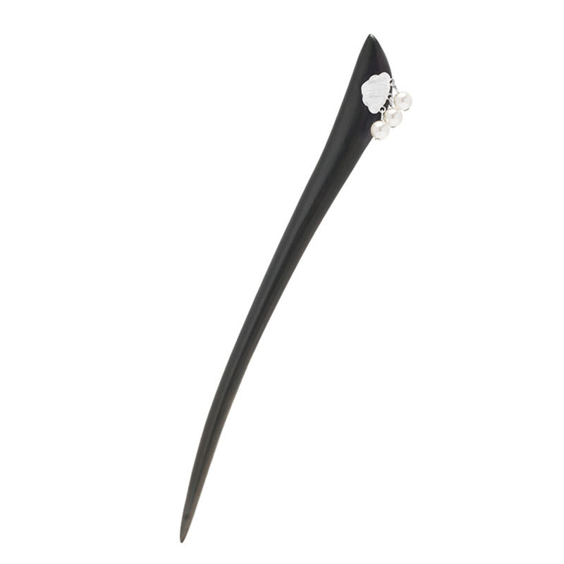 Buddha Stones 925 Sterling Silver Ebony Cloud Power Hairpin - image 9
