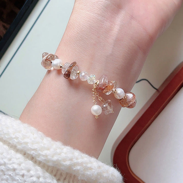 Buddha Stones Natural Super Seven Crystal Irregular Small Pieces Positive Bracelet - image 3