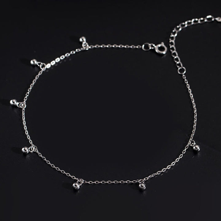 Buddha Stones 925 Sterling Silver Small Beads Charm Blessing Anklet - image 8