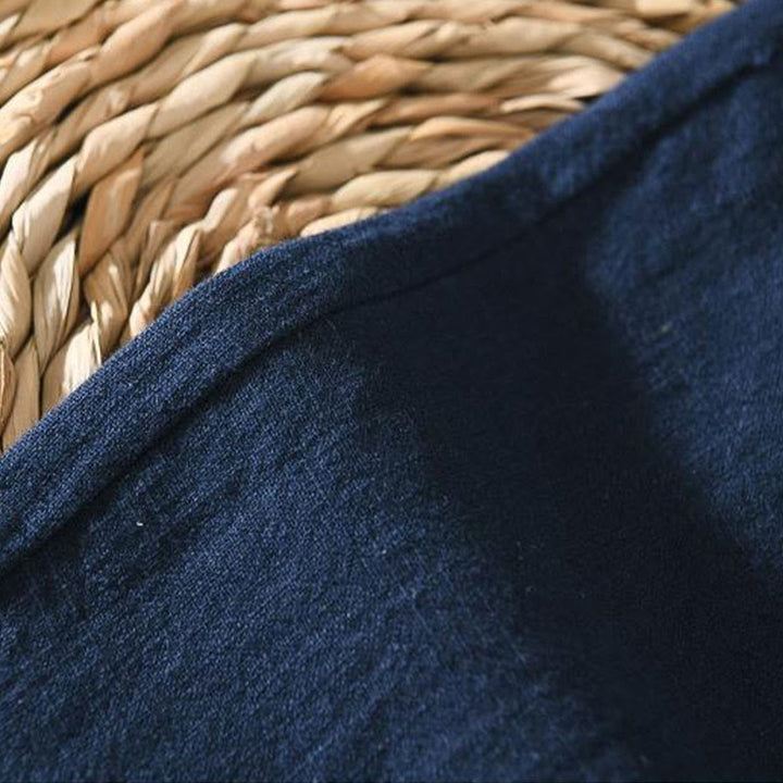 Buddha Stones Summer Casual Drawstring Ramie Linen Men's Pants With Pockets - image 16