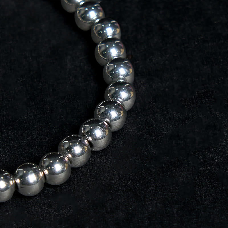 Buddha Stones Titanium Steel Good Luck Balance Bracelet - image 5