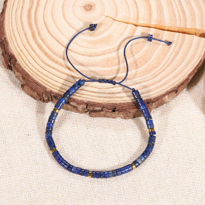 Buddha Stones Natural Lazurite Spacer Bead Positive Balance Bracelet - image 2