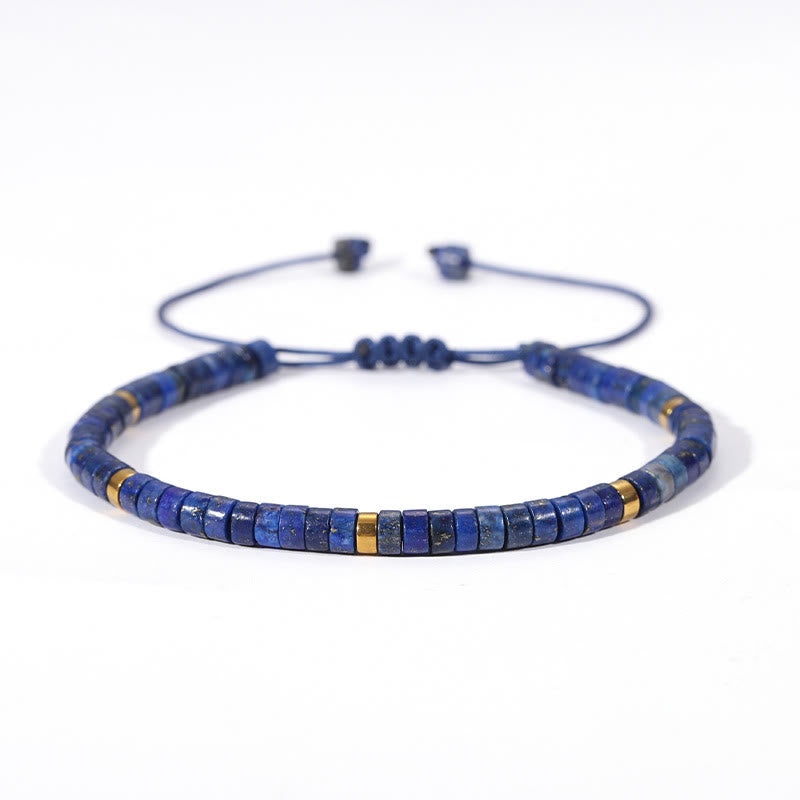Buddha Stones Natural Lazurite Spacer Bead Positive Balance Bracelet - image 9