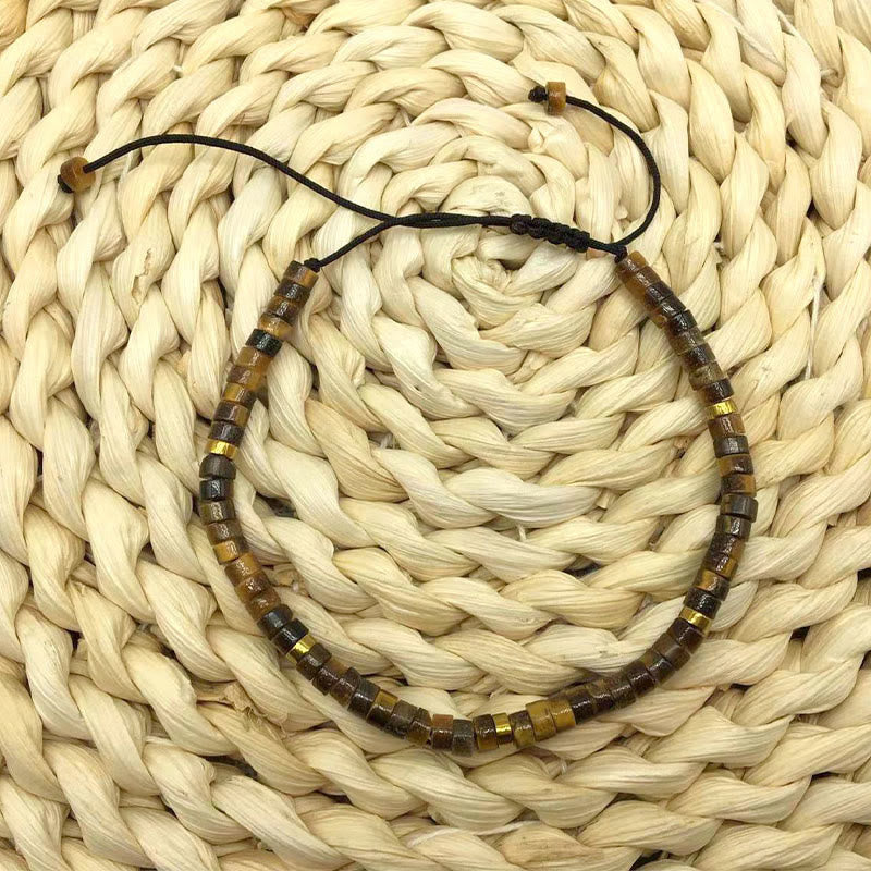 Buddha Stones Natural Tiger Eye Spacer Bead Courage Bracelet - image 2