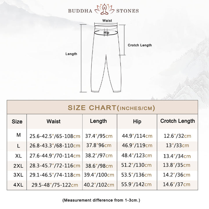Buddha Stones Meditation Frog-Button Tang Long Sleeve Shirt Pants Men's Suit - image 4