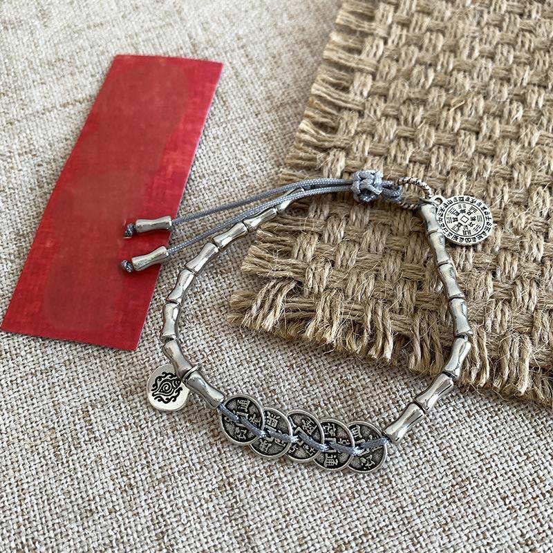 Buddha Stones Five Emperor Coins Mountain Ghosts Spend Money Bracelet - image 11