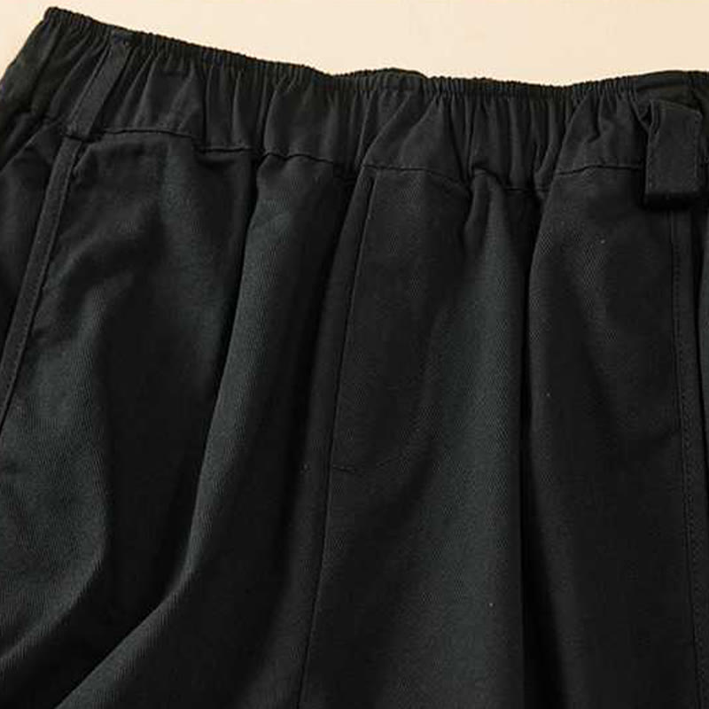 Buddha Stones Summer Casual Loose Plain Cotton Women's Shorts With Pockets - image 25