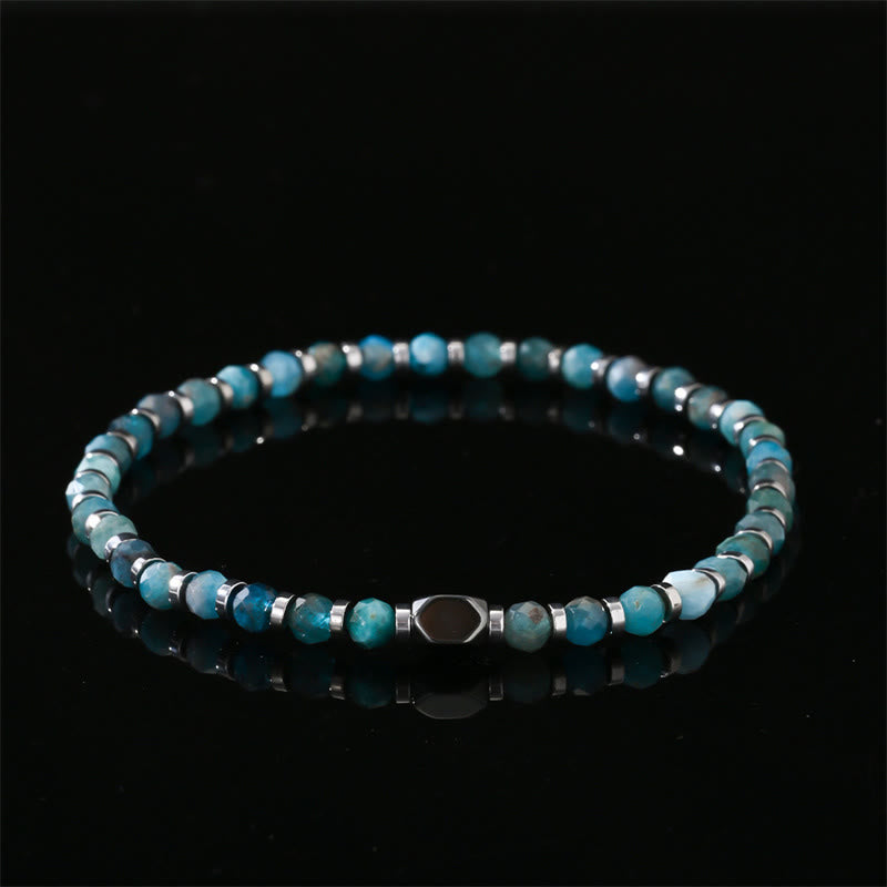Buddha Stones Apatite Hematite Communication Bracelet - image 5