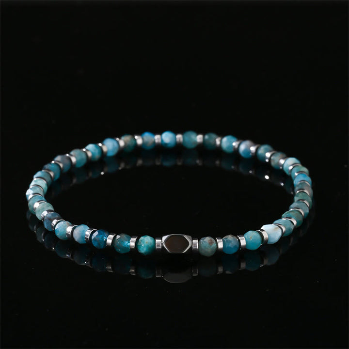 Buddha Stones Apatite Hematite Communication Bracelet - image 5