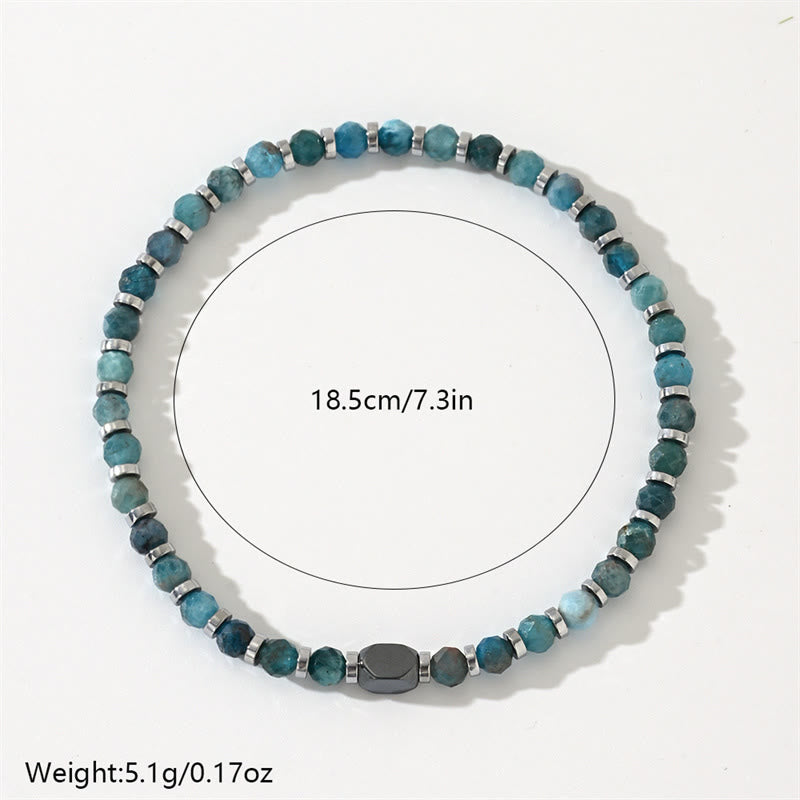 Buddha Stones Apatite Hematite Communication Bracelet - image 6
