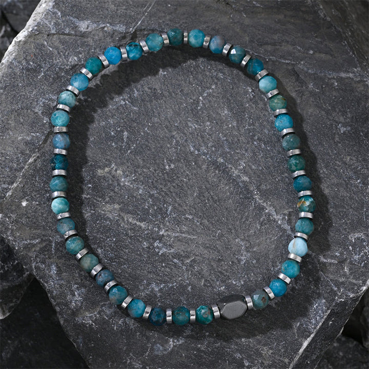 Buddha Stones Apatite Hematite Communication Bracelet - image 3